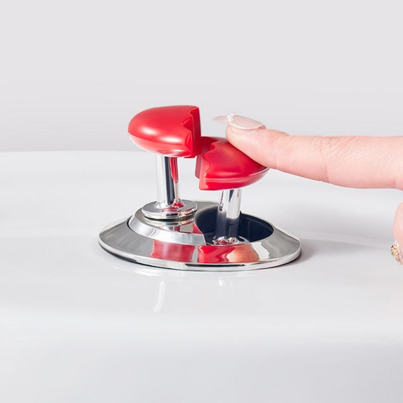Toilet Presser Heart Shape Handle Love Toilet Press Button Bathroom Water Tank Buttons Push Switch Bathing Room Tool Accessories