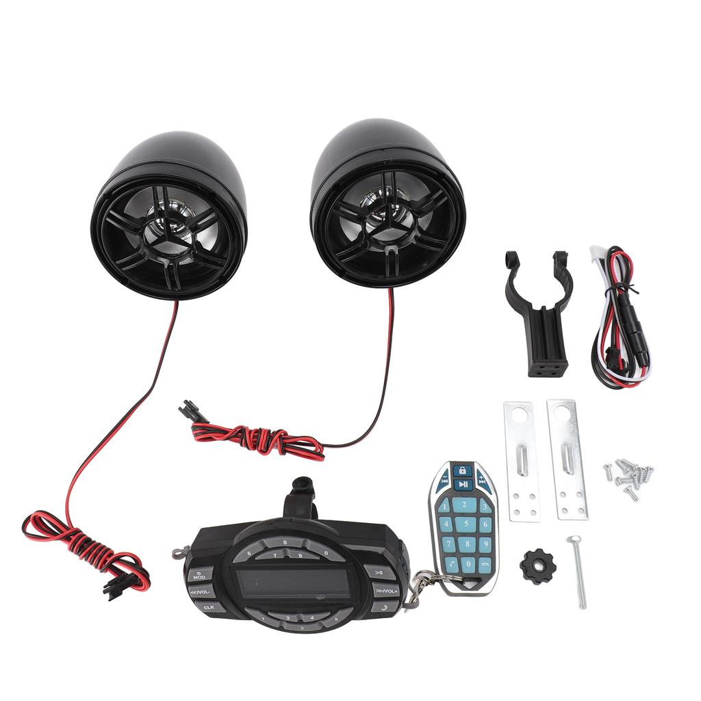 3 Zoll Bluetooth Motorrad Lautsprecher 16 Taste Fernbedienung Anti Diebstahl Wasserdicht Motorrad Sound