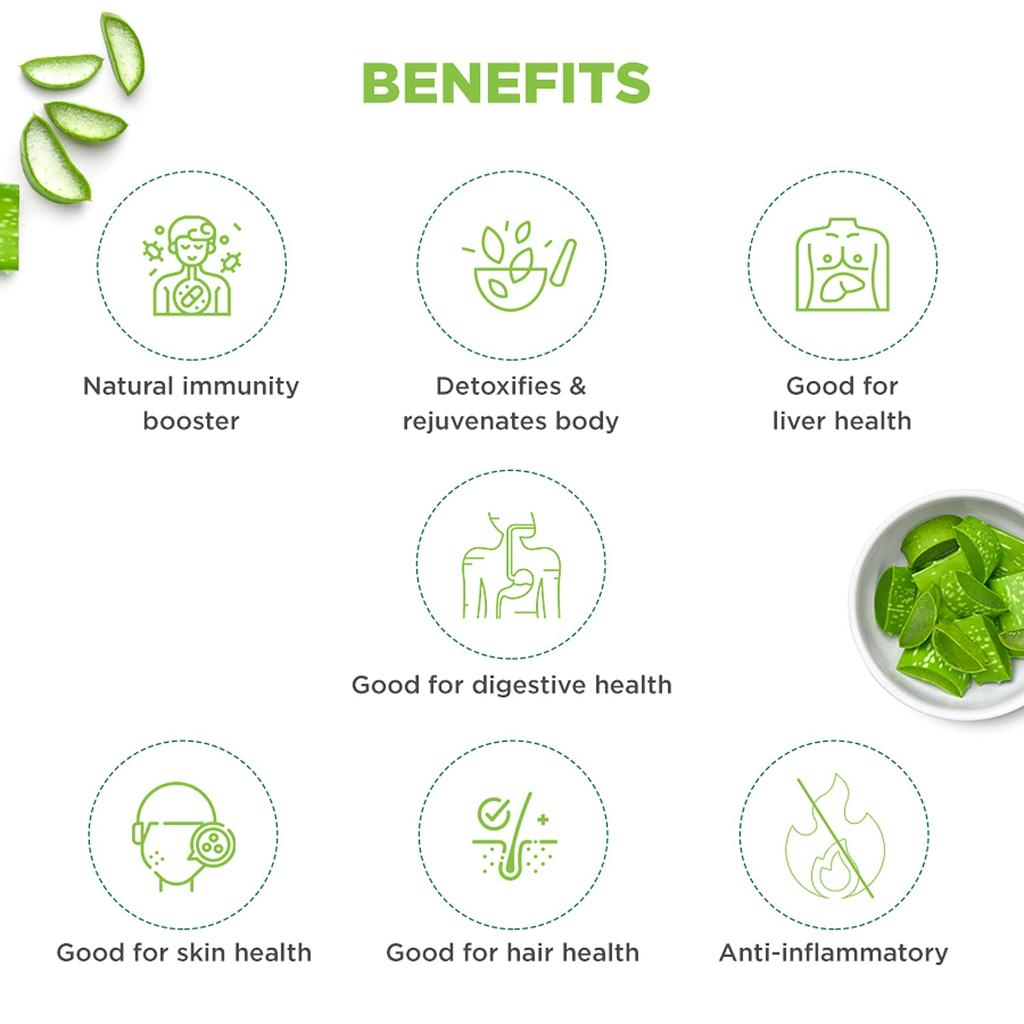Dabur Aloe Vera Juice 1L Bottle | Natural Ayurvedic Health Drink For Skin, Hair, Digestion, Detox & Immunity Support