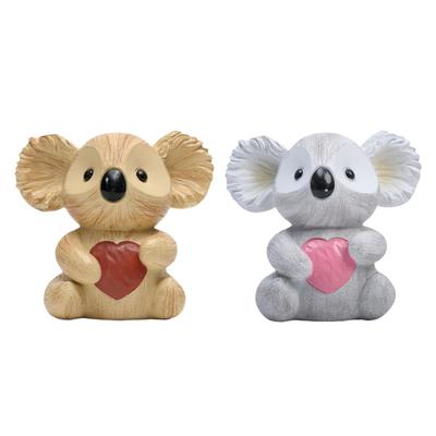 Koala Shape Piggy Bank Birthday Gift Decorative Artificial Crafts Resin Ornament for Office Holiday Tea Room Bedroom Shelf