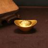 Zinc Zinc Alloy Gold Ingot Solid Desktop Ornaments Vivid Treasure Bowl Ornament  Living Room