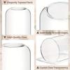 Pillar Glass Vase Three-piece Set, High Borosilicate Glass Flower Arrangement Vase, Home Table Centerpieces Christmas Halloween Wedding Decoration