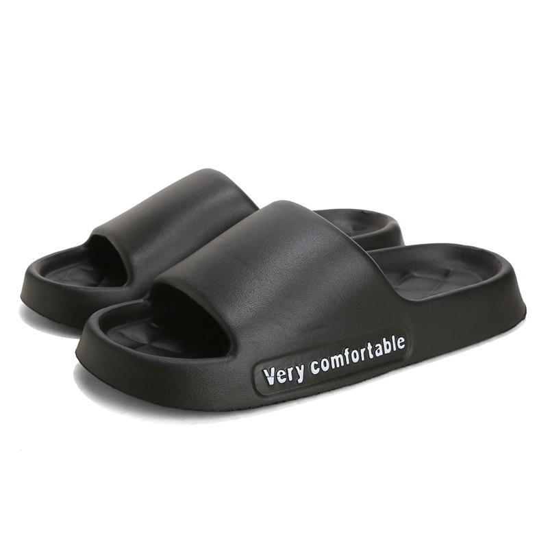 Cool slippers summer home eva soft bottom non-slip silent bathroom bath deodorant stepping on shit sandals couple