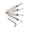 8PCS Silver Hinge Drill Bits Universal Hinge Hole Puncher Durable Hex Shank Drill Bit