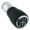 Lunsom Leather Shift Knob for Manual Transmission Vehicles 5-Speed (Black Stitching)