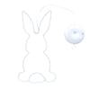 2 Pcs Easter Window Light Battery Operated LED Bunny Silhouette Lights Suction Hanging Fairy String Light for Indoor Outdoor Decor