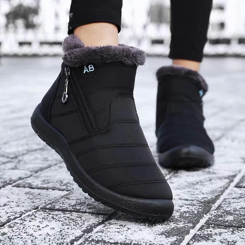 35-43 Plus Size Women Boots Ankle Boots For Women Waterproof Upper Pu Sole Non-Slip Lightweight Keep Warm Winter Snow Boots