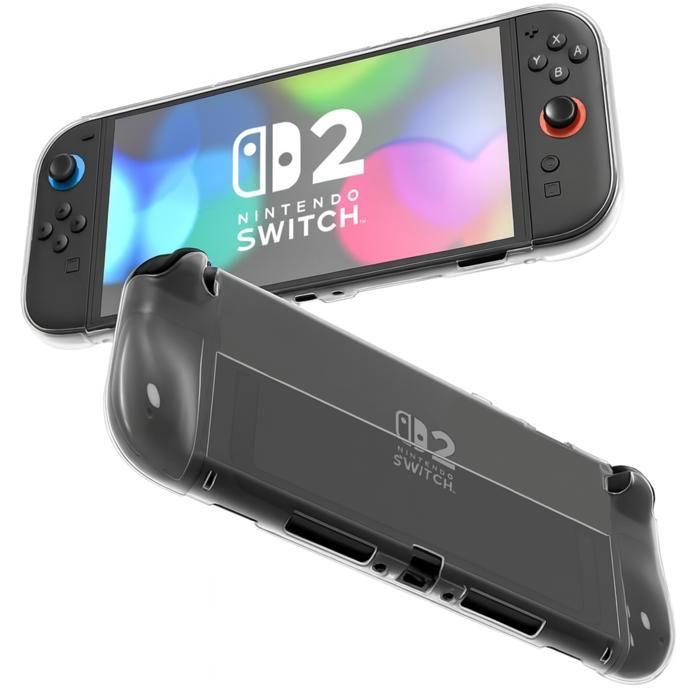Coque Compatible avec Nintendo Switch 2 - Silicone Transparent Protection Anti Rayure Anti Choc Phonillico®
