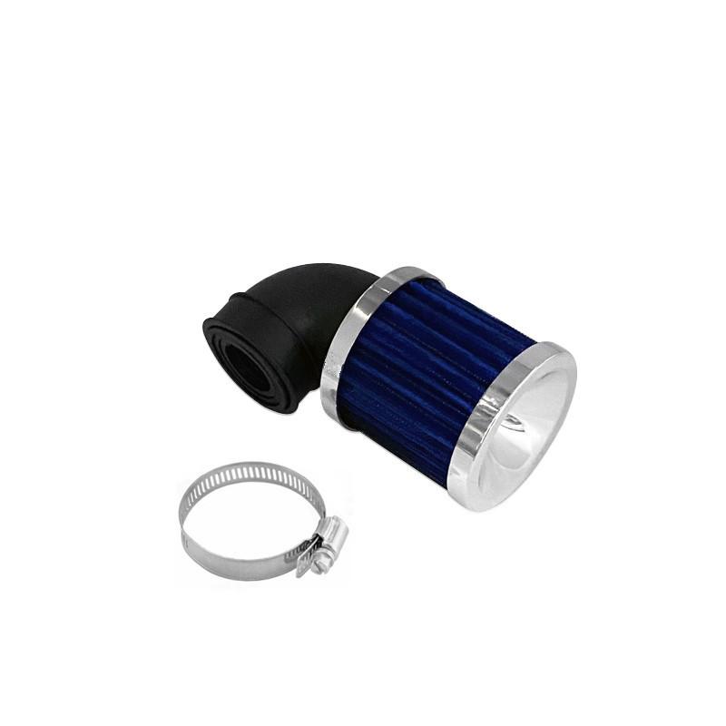 28-48mm Universal Motorcycle 90° Bend Air Intake Filter Cleaner Dirt Bike BobberChopper Cafe Racer Old School