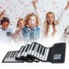 Foldable Electronic Piano 88 Keys Rolls Up Piano Keyboard Portable Soft Silicone Electronic Piano for Kids Beginner