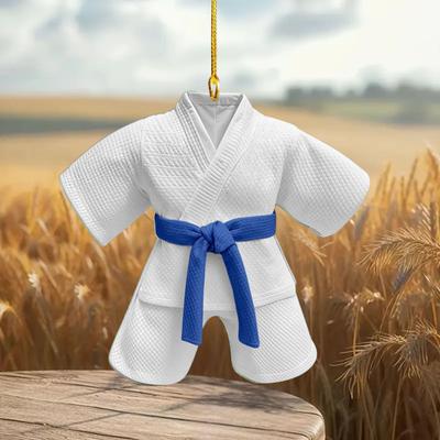 Taekwondo Theme Acrylic Pendant for Car Rearview Mirror