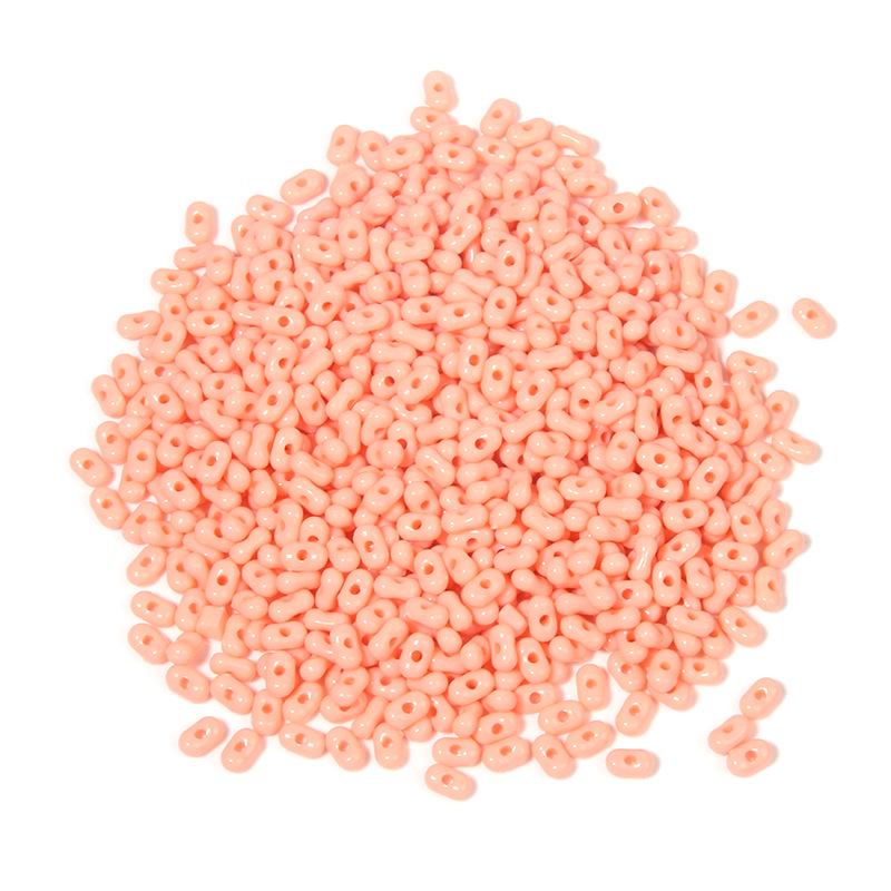 Solid Color 4x6mm Acrylic Rice Peanut Spacer Beads for DIY Bracelets and Hair Accessories