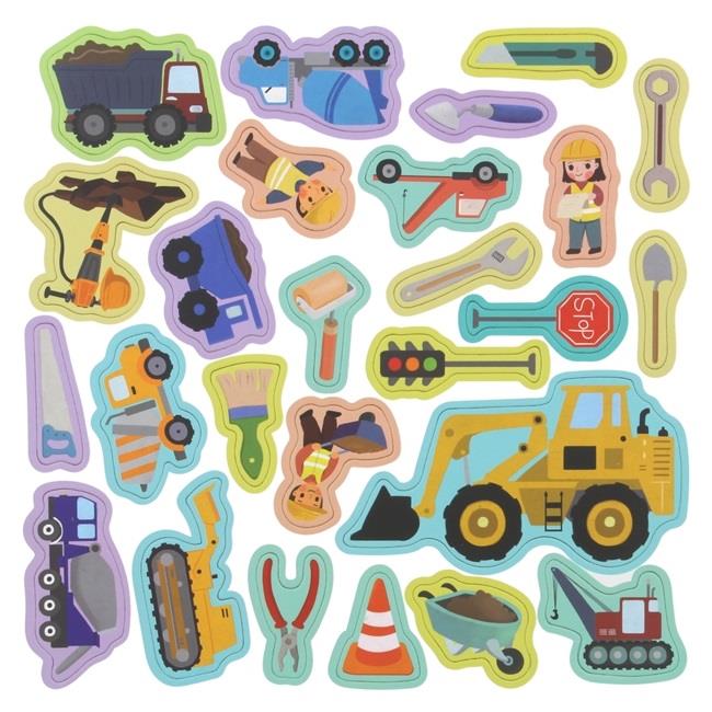 Magnetic Puzzle Book Magnetic Puzzle Construction Vehicles Montessori