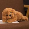 [HarFar] Toy Poodle Plush - Realistic, Lifelike, 48cmKhaki, cuddly, soothing plush dog pillow. Cute toy poodle doll for snuggling,
