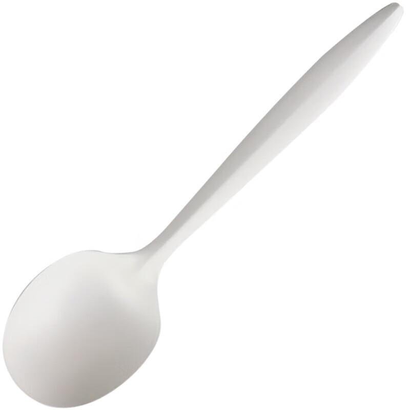 Disposable Thick White Spoons with Tissue