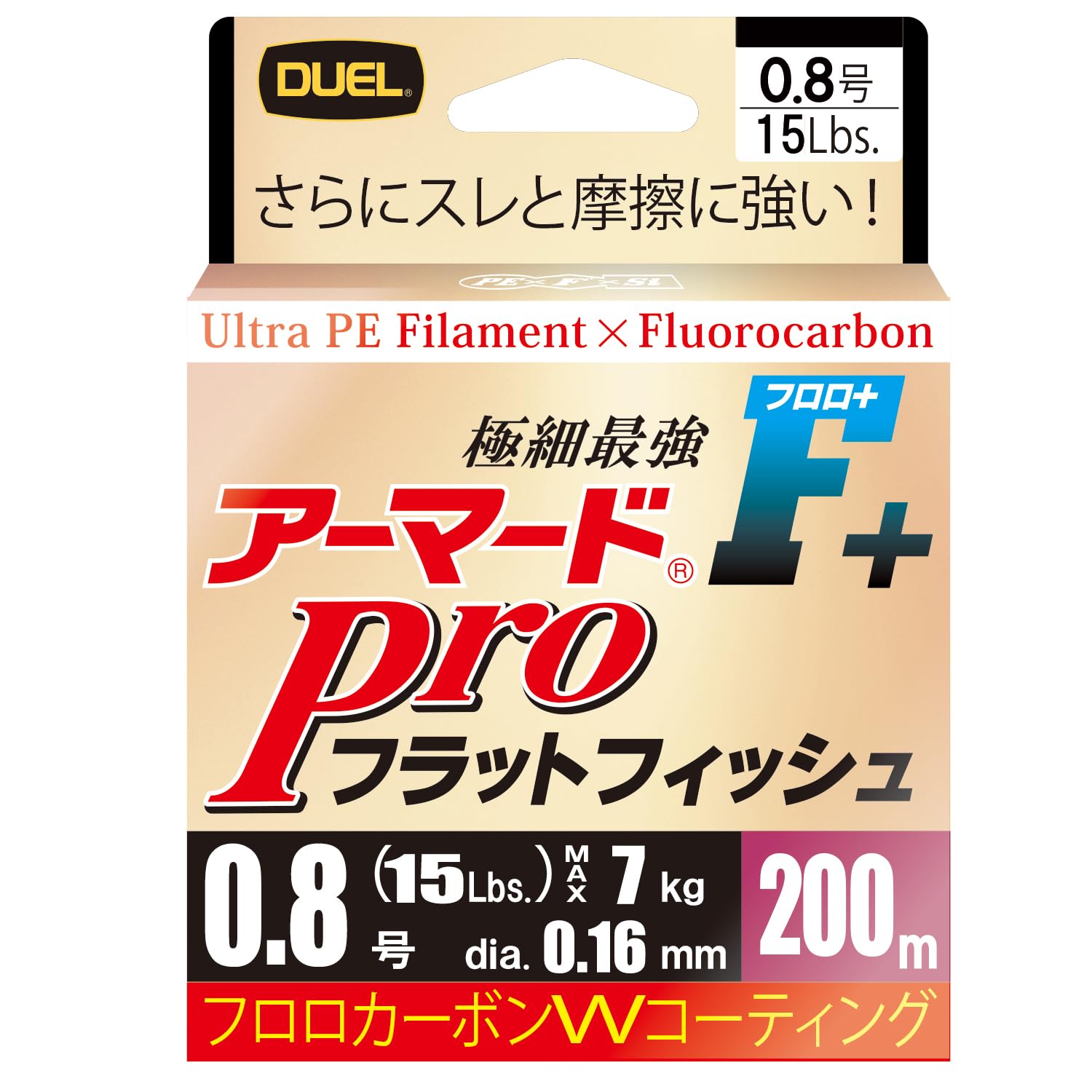 

DUEL Armored Pro Flat Fish 200м Камбала Магочи F+ Нет. 0.8 серебряный