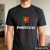 Portugal Soccer Graphic Tshirt Unisex Summer Cotton Short Sleeve Shield Flag Soccer Fan Soccer Party Supplies Casual Daily Wear