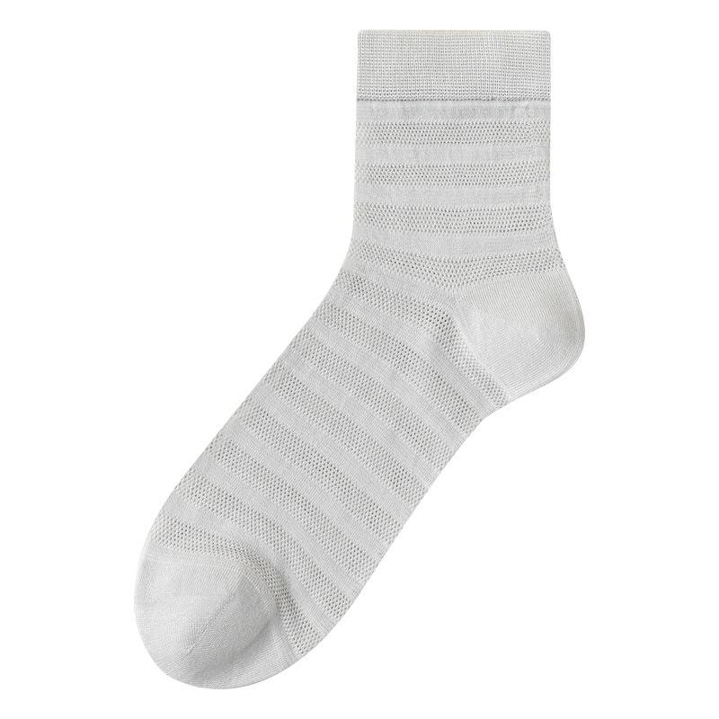Damskie letnie ultracienkie skarpety do połowy łydki z siateczki 7A antybakteryjne i antyodorowe