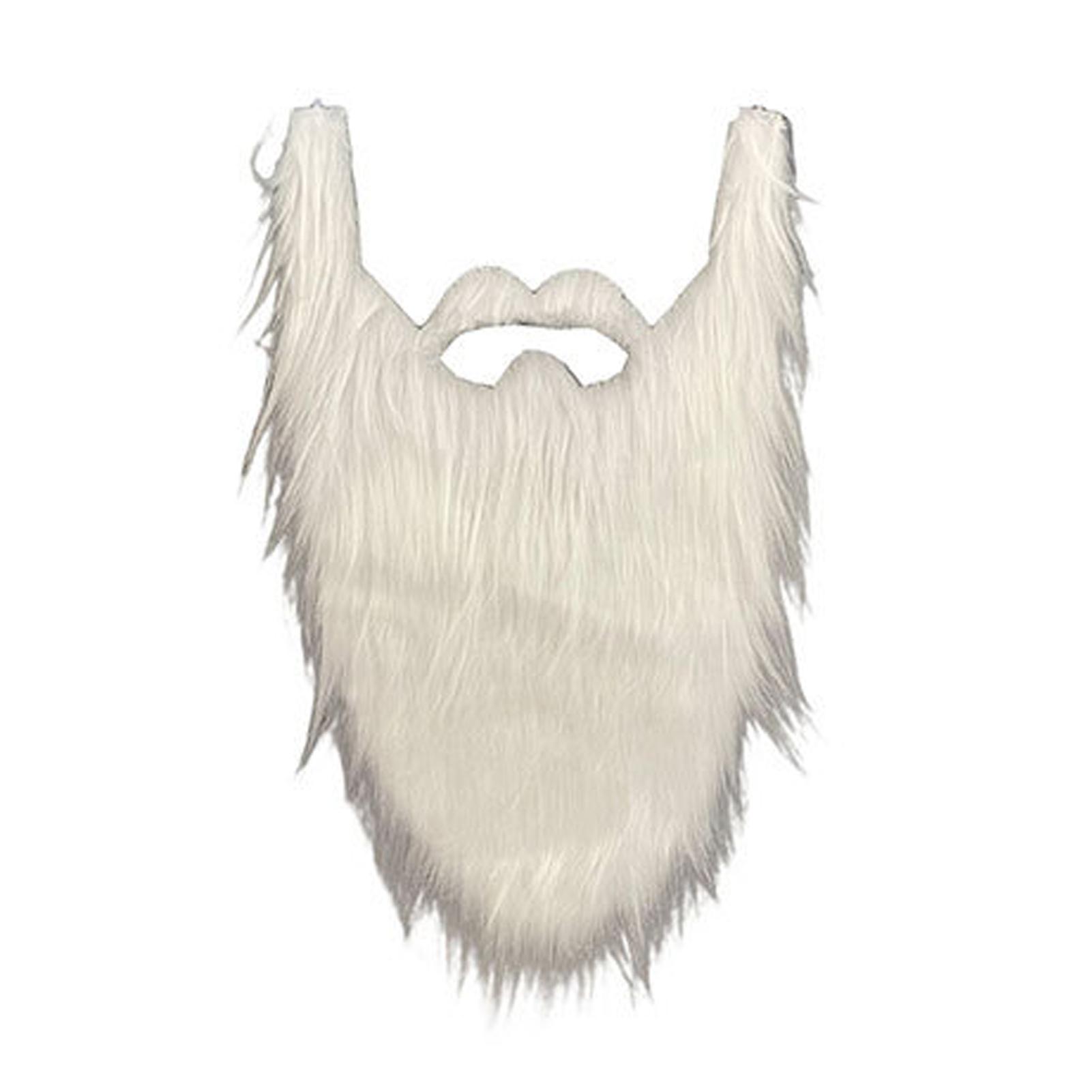 Santa Claus Beard Christmas Play Costume Prop Long Beard Costume Cosplay Fake Beard Mustaches Festival Party Supplies