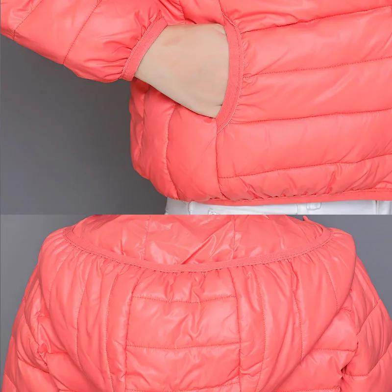 Women's Spring Autumn Winter Coat with Hood Thick  Long Sleeves Warm Plain, Smooth, Form-fitting, with Zipper Pockets, Cardigan, Women's Coat