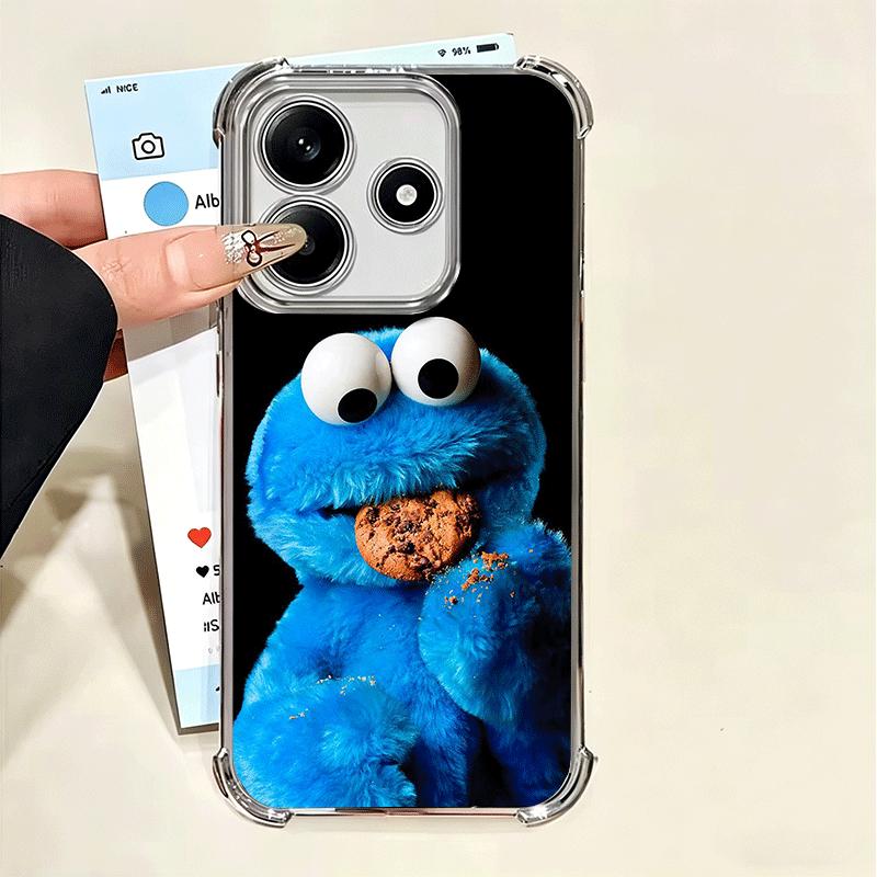 

Sesame Street Cookie Soft Phone Case For Xiaomi Poco X7 X8 Pro Max X6 X5 X3 F8 Ultra F7 M8 M7 M5S Redmi 15C 15A 15 14C 13C 12C 1 Xiaomi Poco X6 Pro