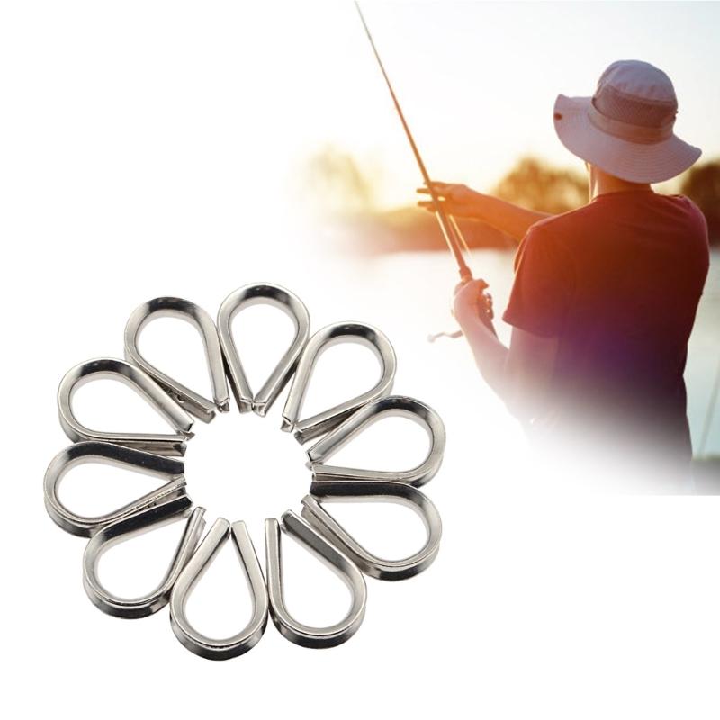 10Pcs Cable Wire Rope Protective Sleeve Triangular Cable Clamps Heavy Duty Thimble Rigging Accessory Fixing Workpiece