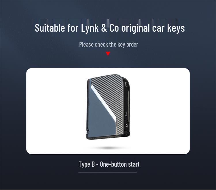 Lynk&Co 03/03+ Key Case for 01PHEV/05/06 High-End Versions - Protective Car Key Shell Modification