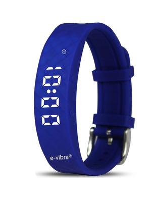 E-vibra Toilet Training Watch - Rechargeable Quiet Vibrating Wake-Up Watch with Timer and 15 Daily Alarms (Royal Blue)