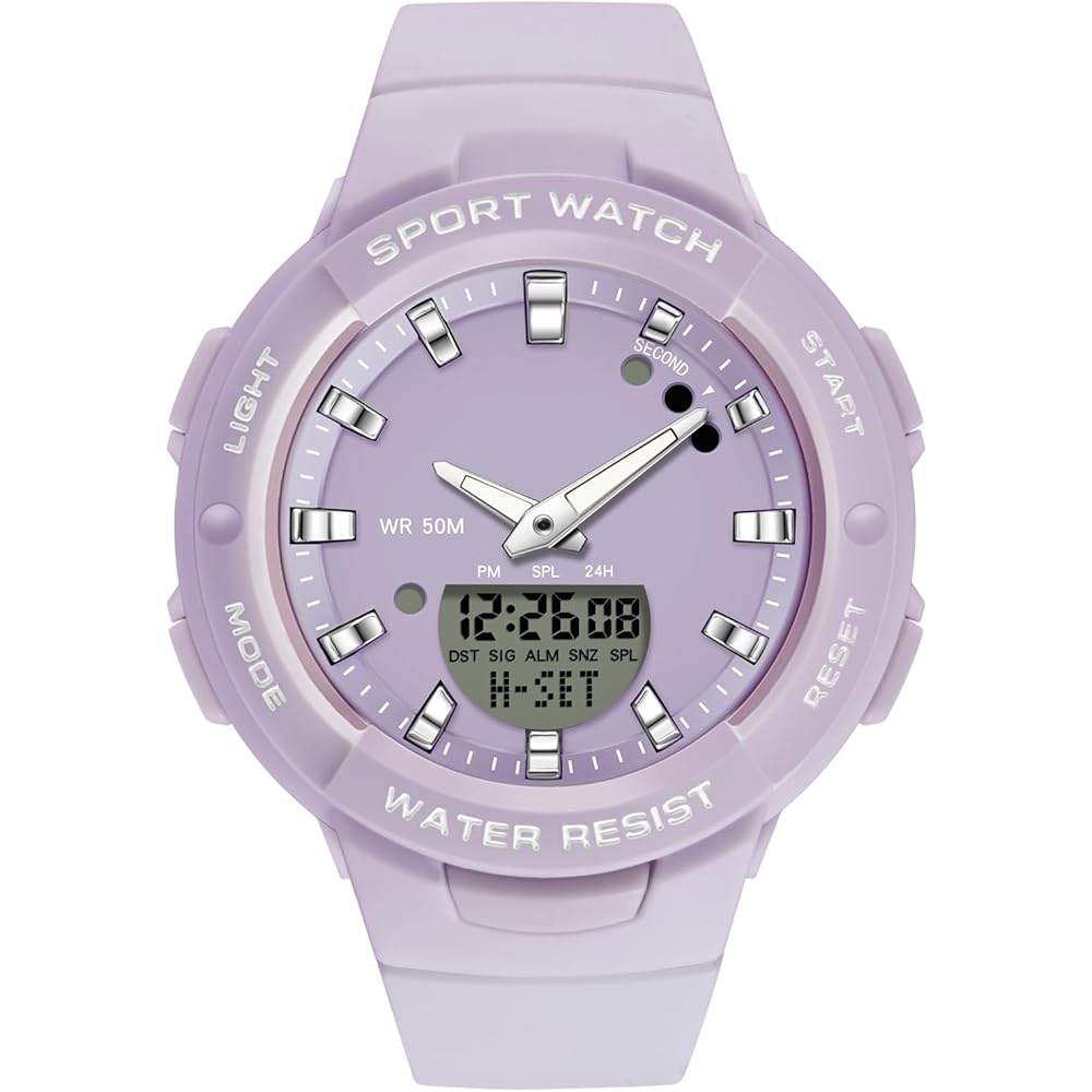 Rorios Women s Digital Multifunction Quartz Watch Casual Stylish Purple