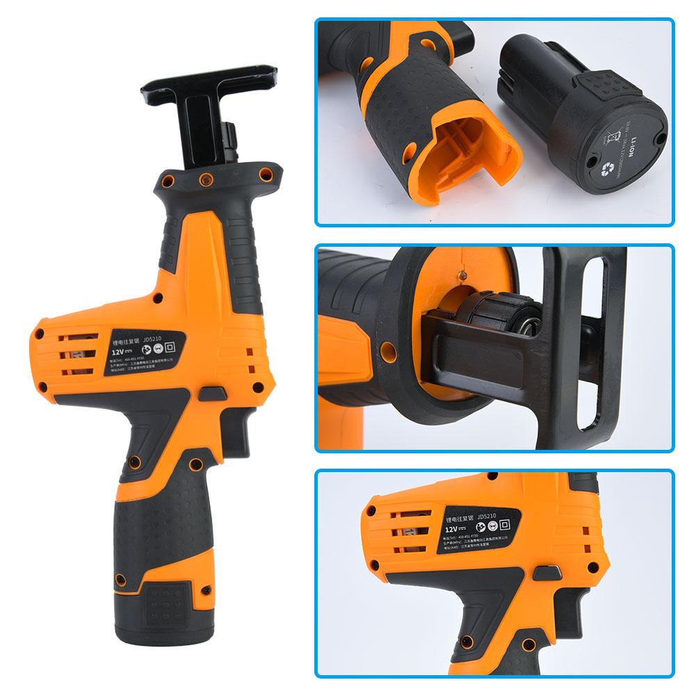 12V Lithium Battery Cordless Handheld Reciprocating Saw for Wood PVC Tube