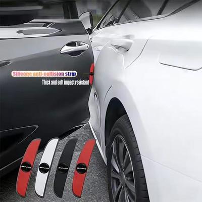 4Pcs Rubber Anti Collision Strip Car Door Rearview Mirror Protector Stickers For Mercedes Benz AMG A B C E G CLA GLA W211 W214