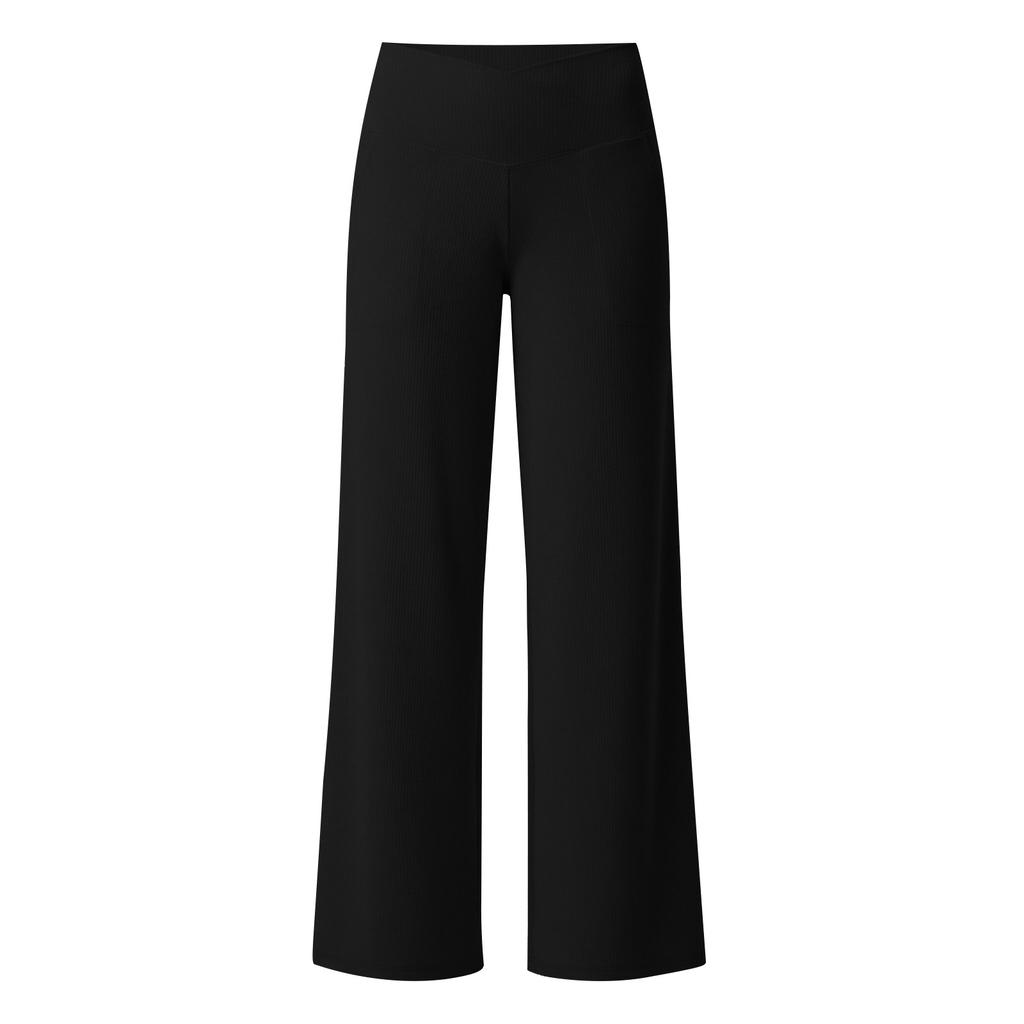 Women’s High Waist Wide Leg Lounge Pants Casual Loose Fit Long Trousers Soft Fabric with Pockets for Daily Wear