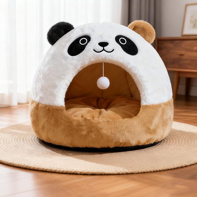 Cozy All-Season Pet House: Semi-Enclosed, Safe Winter Nest for Cats & Dogs