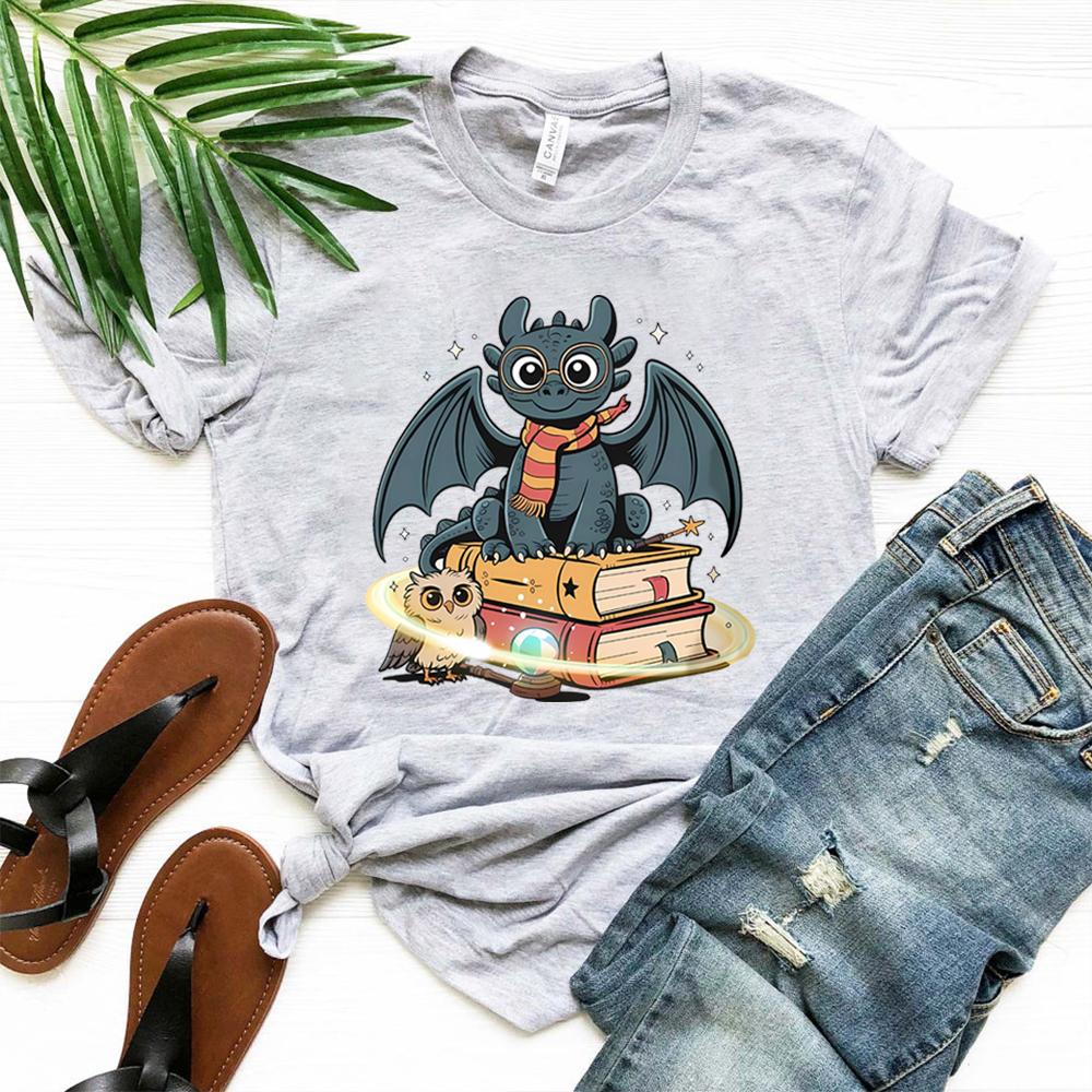 Toothless Vintage Tshirt How To Train Your Dragon Tshirt Dragon Graphic T Shirts Bookish Shirt Unisex Women Short Sleeves Tops