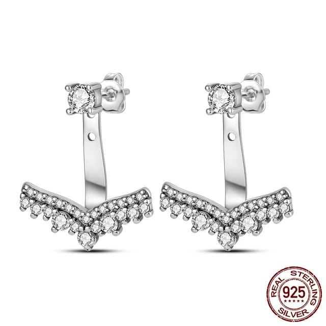 Neue Design Stern Flügel Ohrstecker Creolen für Frauen Freundin Frau Silber 925 Schmuck Geschenk Tropfen Ohrringe