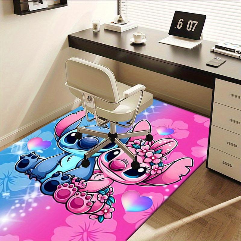 Office Rug Stitch, Love theme 3D Printed Anti-Slip Rug-Machine Washable for Living Room