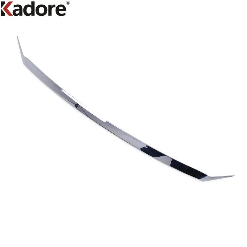 For Toyota Highlander Hybrid - 2024 Chrome Car Front Hood Engine Cover Trim Upper Grille Grill Molding Strip Accessories