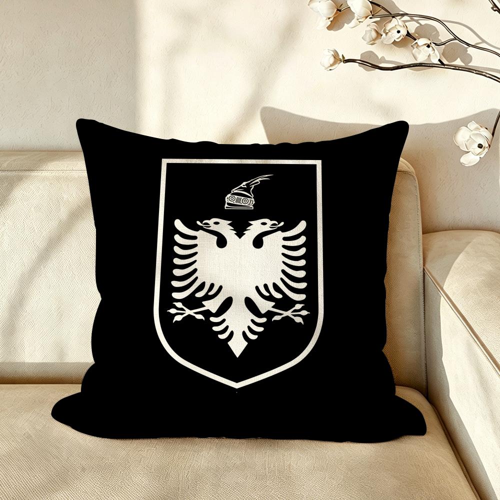 Art IIllyrian Cushion Cover Pillow Case Antidustmite Pillowcase Silky Short Plush Sofa Cushion Cover hot