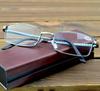 Executive Office Style Full-rim Al-mg Alloy Reading Glasses for Men with PU Case +0.75 +1 +1.25 +1.5 +1.75 +2 +2.5 +2.75 To +4