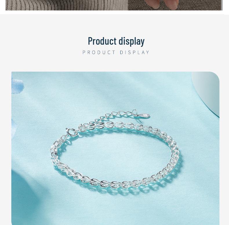 Phoenix Tail Sparkling s925 Sterling Silver Women's Bracelet - Light Luxury, High-End, Super Shiny Design