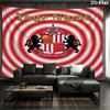 Sunderland A.F Custom Name Wall Tapestry Aesthetic Wall Hanging Printed Fabric Blanket Decorative Tapestries for Bedroom Living Room Home Decor