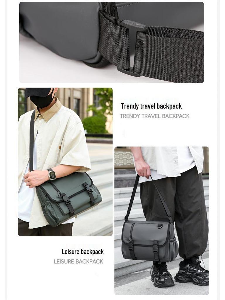 Tactical Waterproof Nylon Crossbody Waist Bag for Men