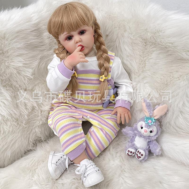 

Фабричный заказ 24-дюймовая хлопковая кукла, имитация младенца, большая кукла из винила, кукла, игрушка для девочки 60cm коричневый