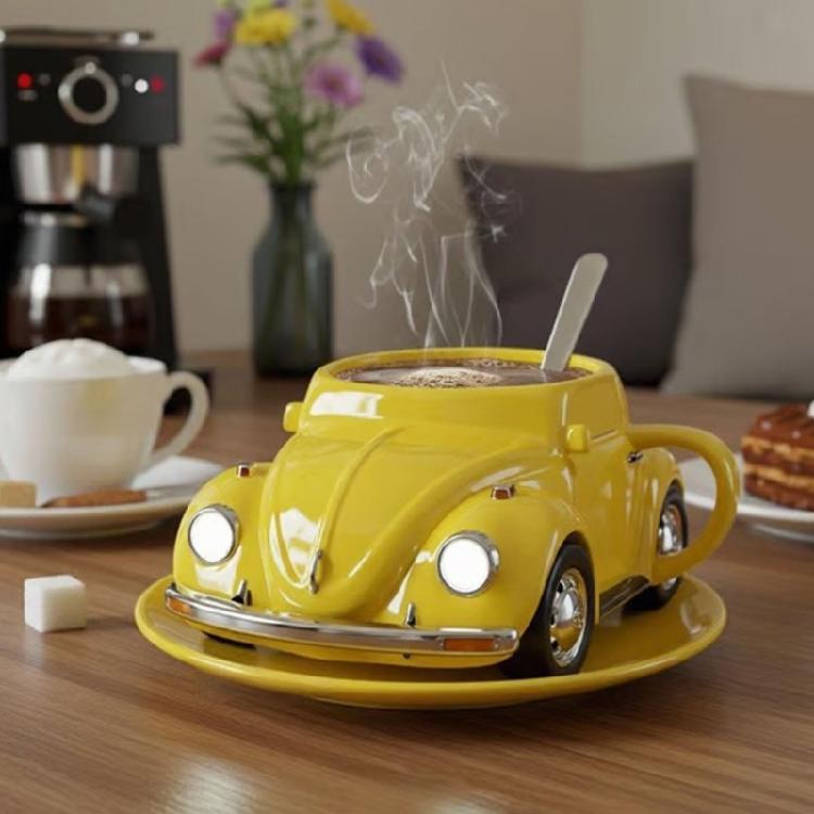 Elegant Resin Coffee Mug Smooth Interior Easy Hand Wash Stainless Steel Thermal Layer Office Home Essential