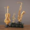 Violin And Classic Saxophone Resin Art Piece For Modern Home And Gift Occasions