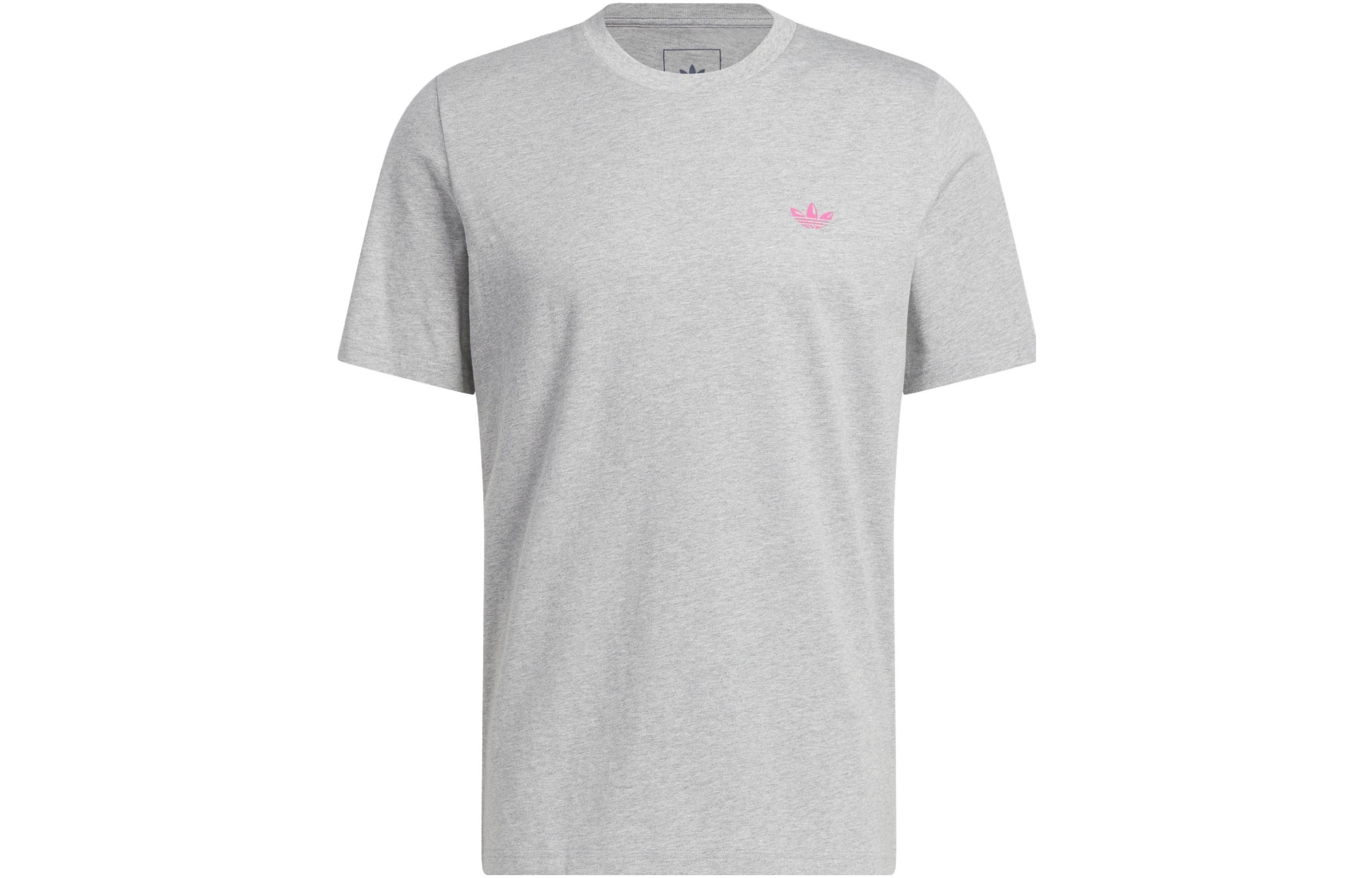 Adidas Originals T Shirt Men s Medium Heather Gray HS3028 S