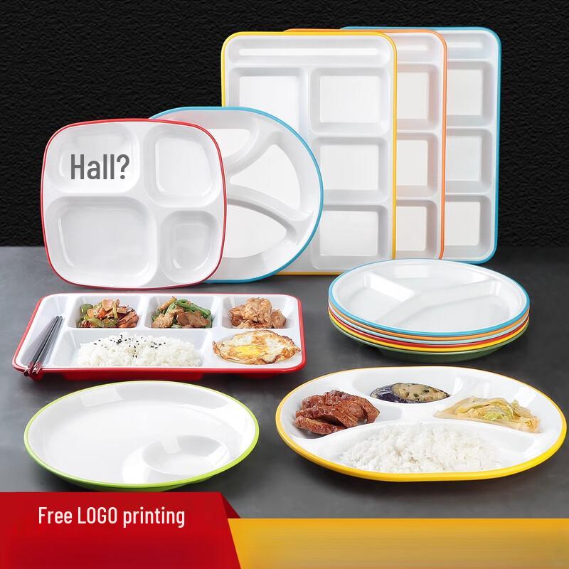 Commercial Melamine Divided Meal Tray