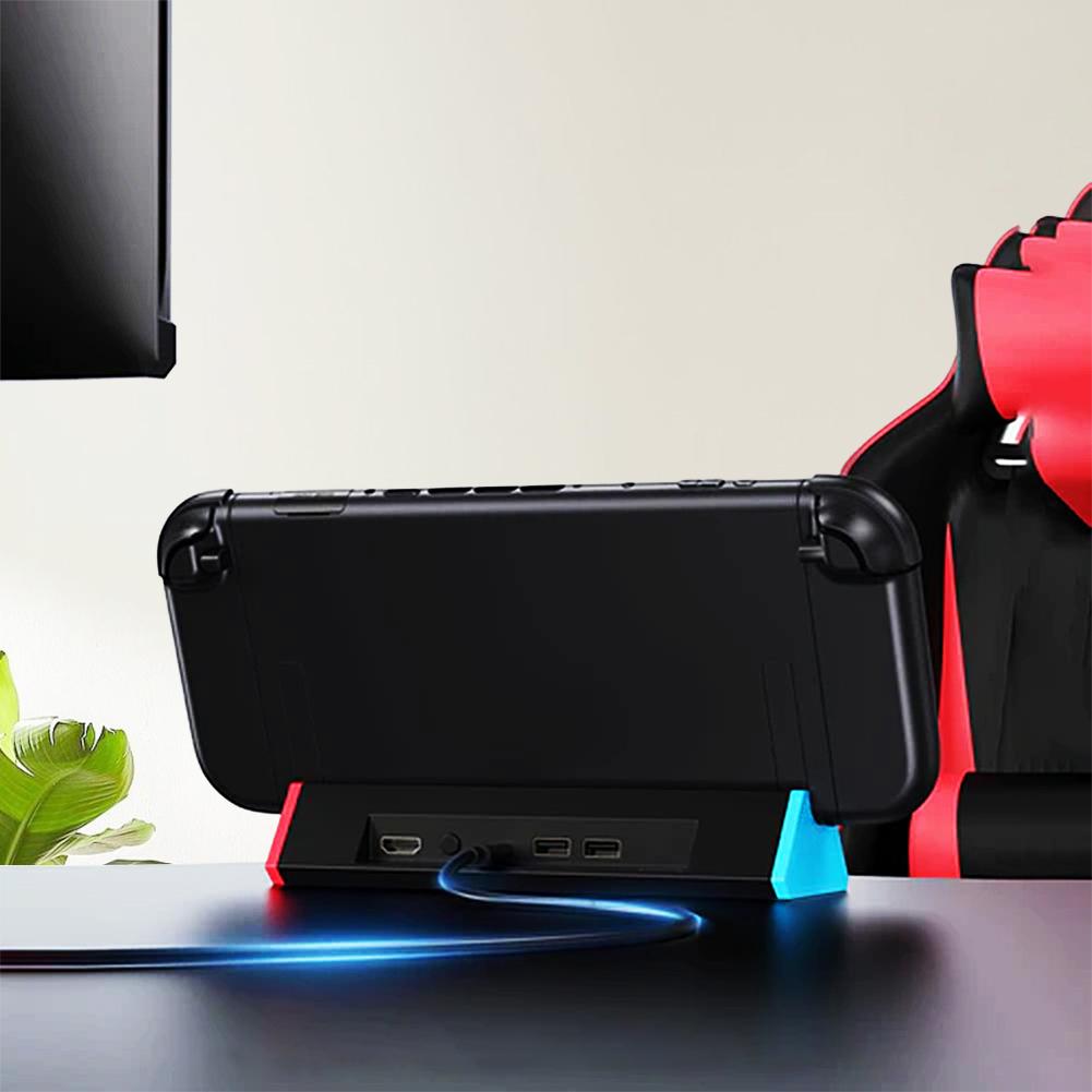 TV Dock Station Charging Stand W/ 4K HDMI-compatible Output/Type C Port/USB Port Charging Station for Nintendo Switch2 2025