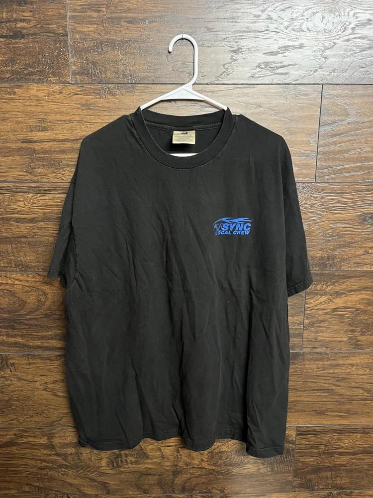 Vintage Nsync T-shirt Local Crew Blue Flame Winterland XL Unisex T-Shirt L