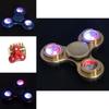Timeless Design Led Light-up Flashing Fidget Tri-spinner For Anxiety And Stress Relief